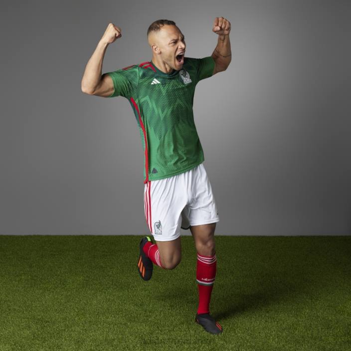 Adidas Mexic 22 acasă tricou autentic verde bărbați verde 2JBN5582