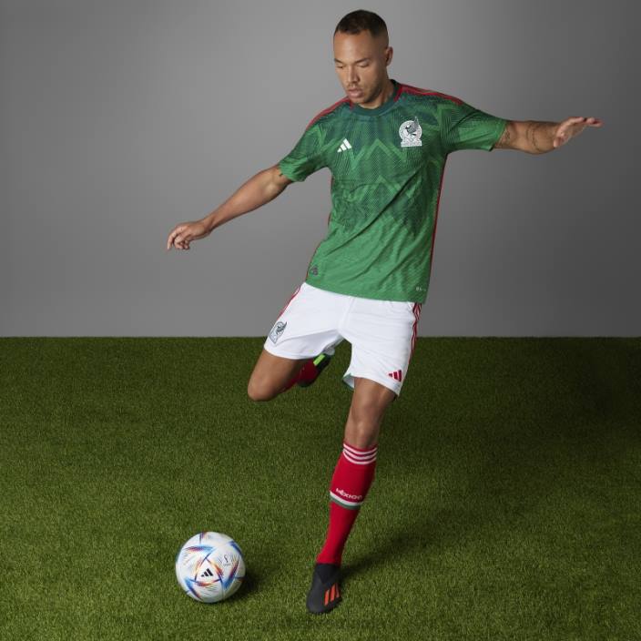 Adidas Mexic 22 acasă tricou autentic verde bărbați verde 2JBN5582