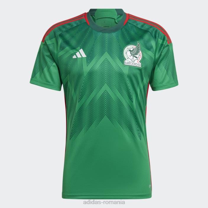Adidas Mexic 22 tricou acasă verde fierbinte bărbați verde 2JBN5479