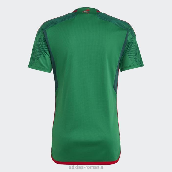Adidas Mexic 22 tricou acasă verde fierbinte bărbați verde 2JBN5479
