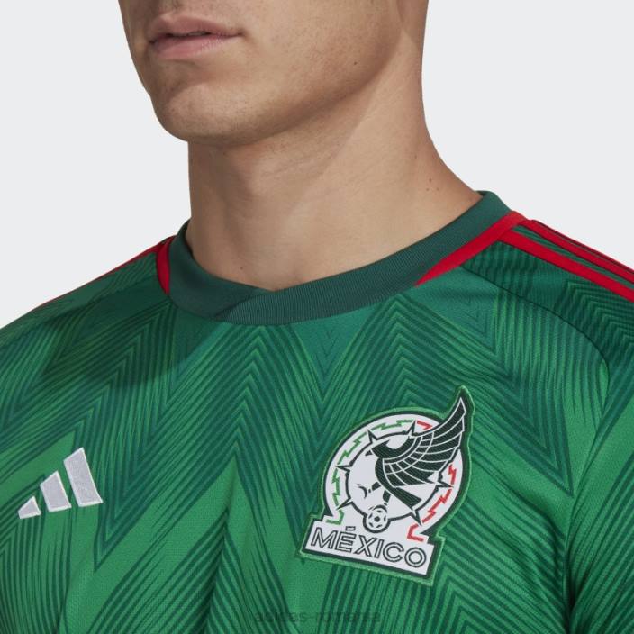 Adidas Mexic 22 tricou acasă verde fierbinte bărbați verde 2JBN5479