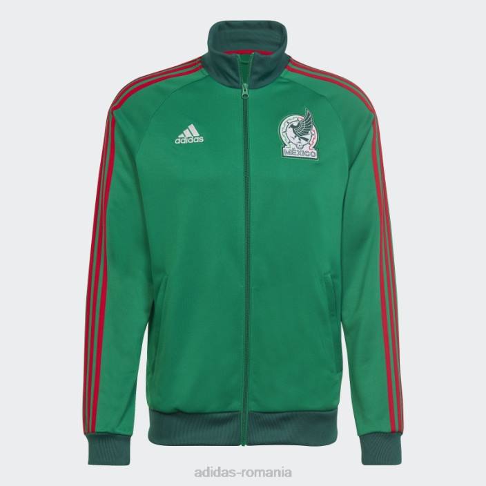 Adidas Mexic 3 dungi sport top verde bărbați verde 2JBN6062