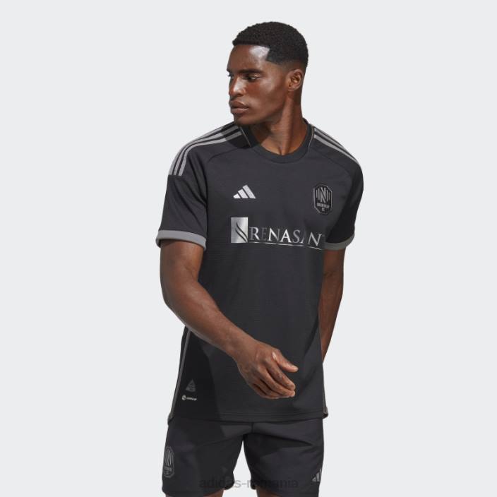 Adidas Nashville sc 23/24 deplasare tricou autentic negru bărbați negru 2JBN13244