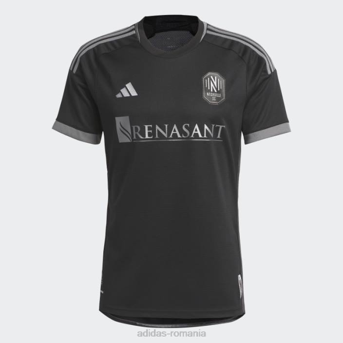 Adidas Nashville sc 23/24 deplasare tricou autentic negru bărbați negru 2JBN13244