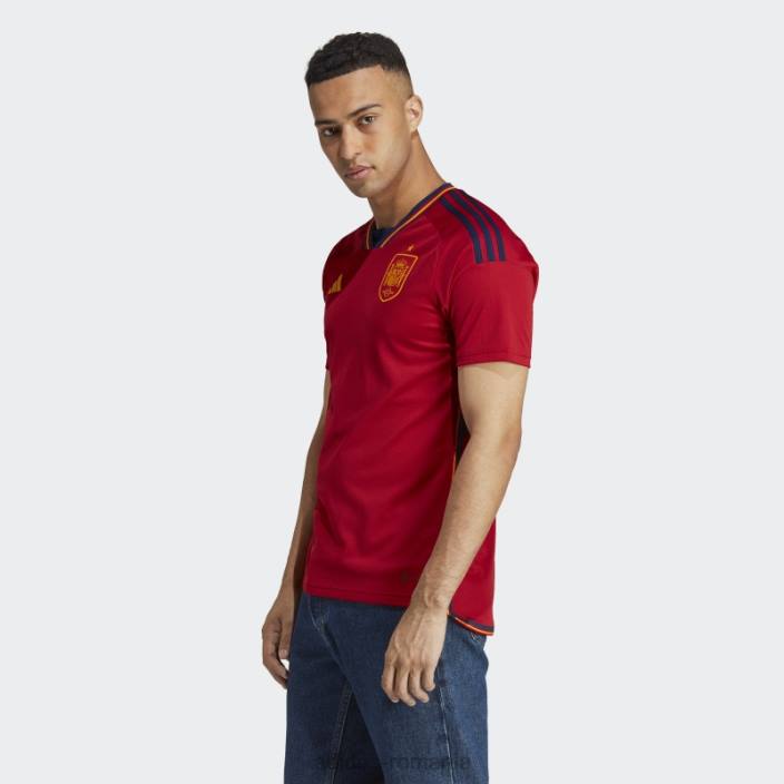 Adidas Spania 22 tricou acasă roșu bărbați roșu/albastru marin 2JBN752
