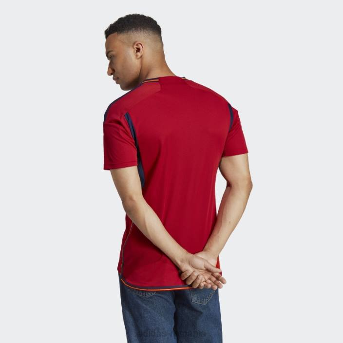 Adidas Spania 22 tricou acasă roșu bărbați roșu/albastru marin 2JBN752