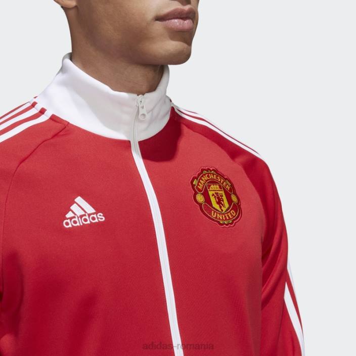 Adidas Top de sport cu 3 dungi manchester united roșu real bărbați roșu adevărat 2JBN13463