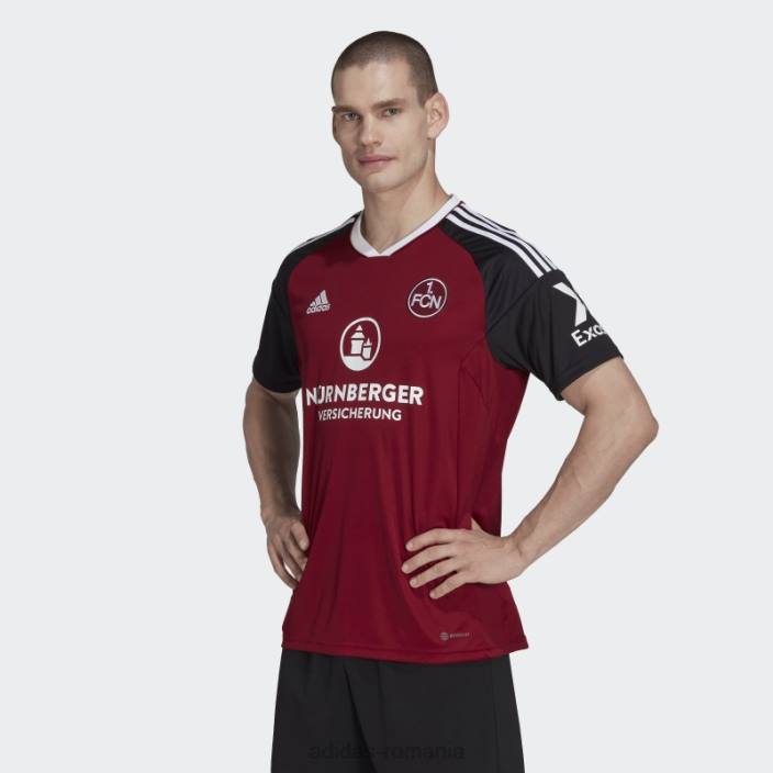 Adidas Tricou acasă fc Nürnberg 22/23 visiniu bărbați visiniu/negru 2JBN14090