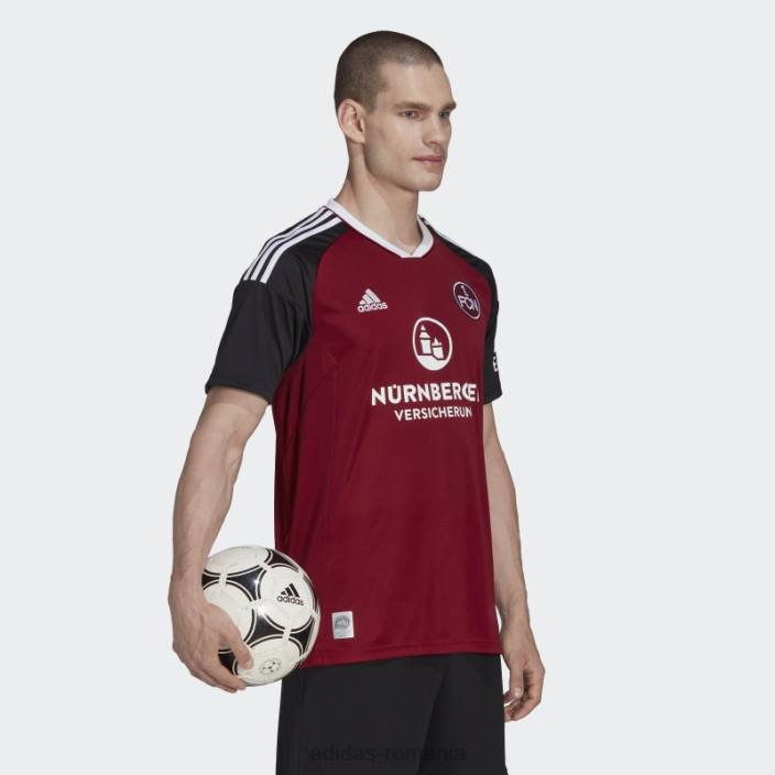 Adidas Tricou acasă fc Nürnberg 22/23 visiniu bărbați visiniu/negru 2JBN14090