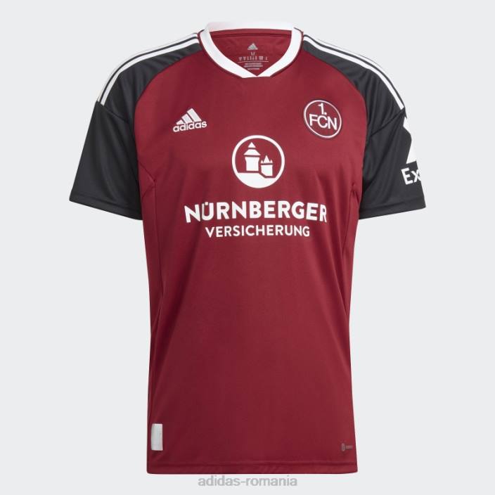 Adidas Tricou acasă fc Nürnberg 22/23 visiniu bărbați visiniu/negru 2JBN14090