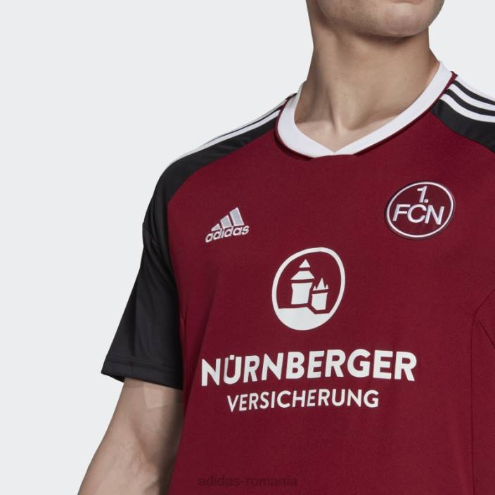 Adidas Tricou acasă fc Nürnberg 22/23 visiniu bărbați visiniu/negru 2JBN14090