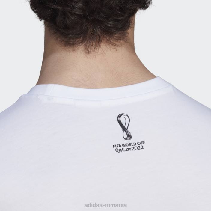 Adidas Tricou alb pentru Cupa Mondială FIFA 2022 Spania bărbați alb 2JBN7160