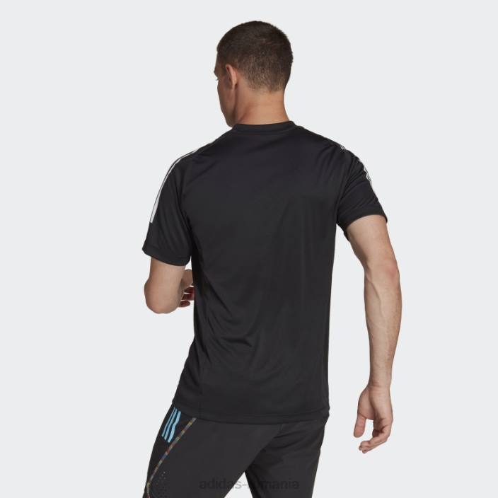 Adidas Tricou grafic negru Tiro 23 Pro cu mânecă scurtă bărbați negru 2JBN6857