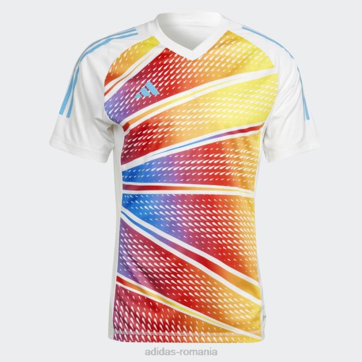 Adidas Tricou grafic tiro 23 pro cu mânecă scurtă alb adidas bărbați alb 2JBN7188