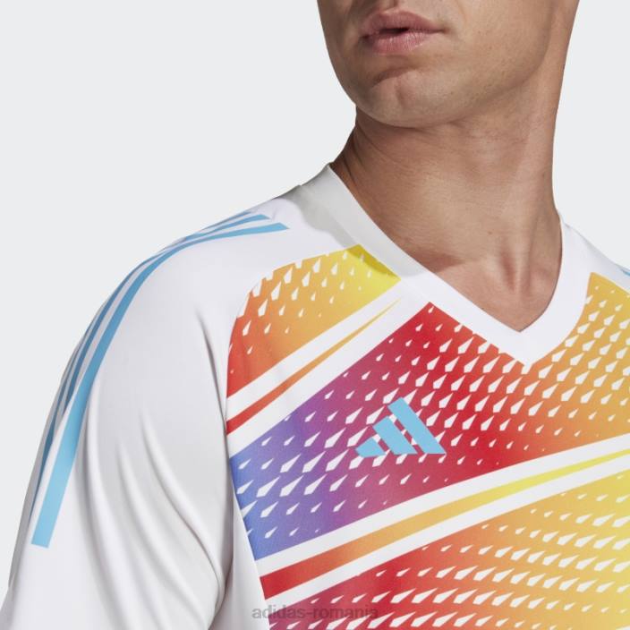 Adidas Tricou grafic tiro 23 pro cu mânecă scurtă alb adidas bărbați alb 2JBN7188
