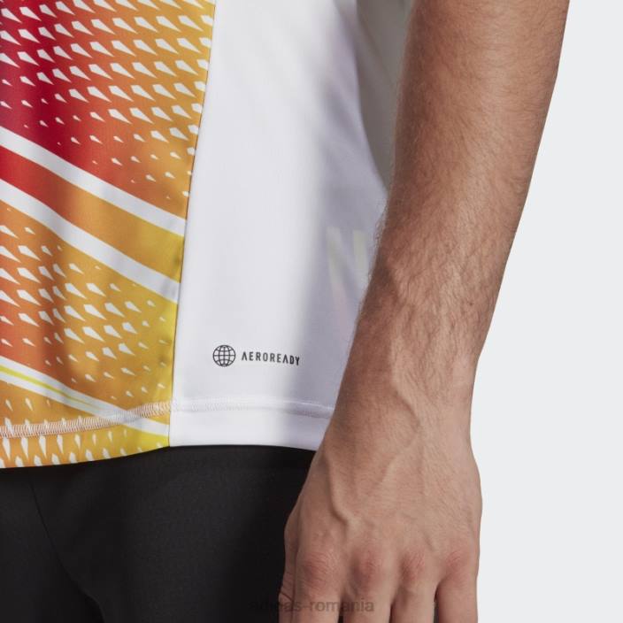 Adidas Tricou grafic tiro 23 pro cu mânecă scurtă alb adidas bărbați alb 2JBN7188