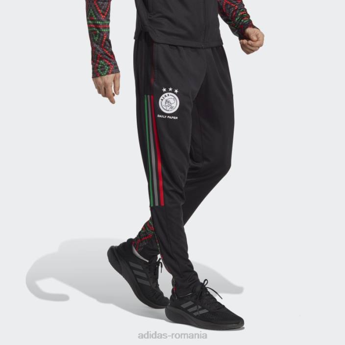 Adidas ajax amsterdam x daily paper tiro 21 pantaloni de trening negru adidas bărbați negru 2JBN13644