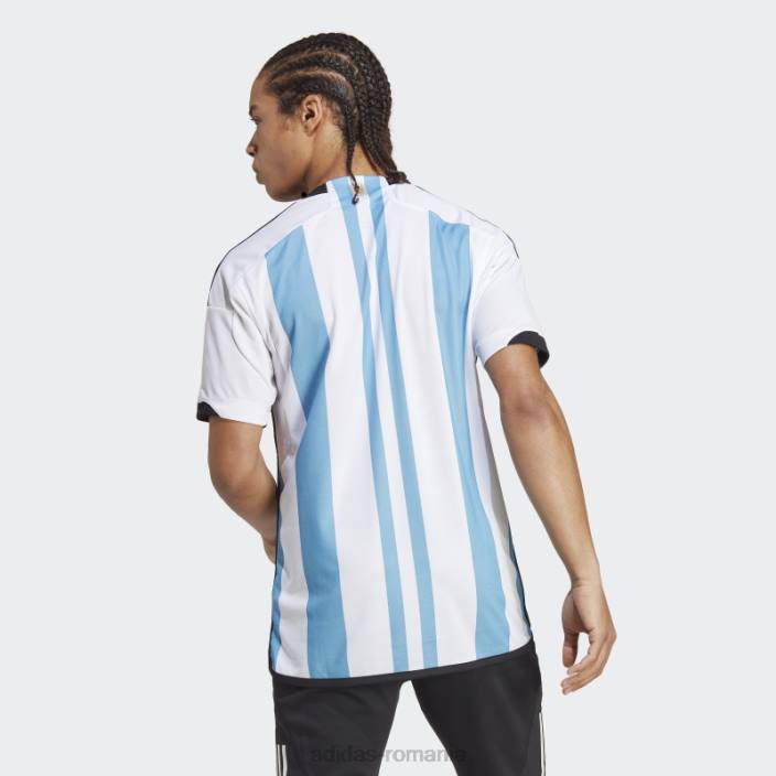 Adidas alb argentina 22 câștigători tricou acasă bărbați bărbați alb/albastru deschis 2JBN13582