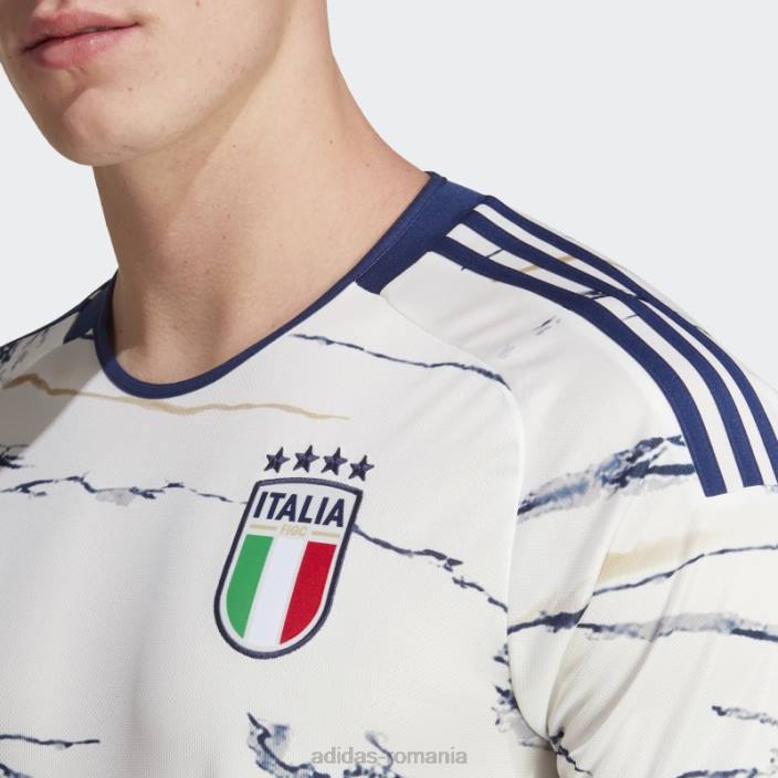 Adidas alb italia 23 deplasare tricou moda bărbați alb 2JBN6417