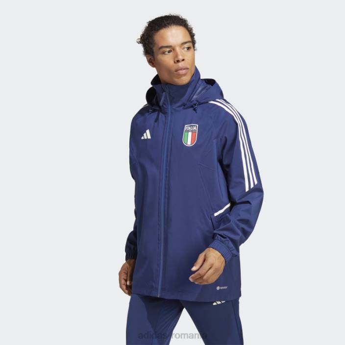 Adidas albastru închis italia condivo 23 jachetă de ploaie adidas bărbați albastru inchis 2JBN14259