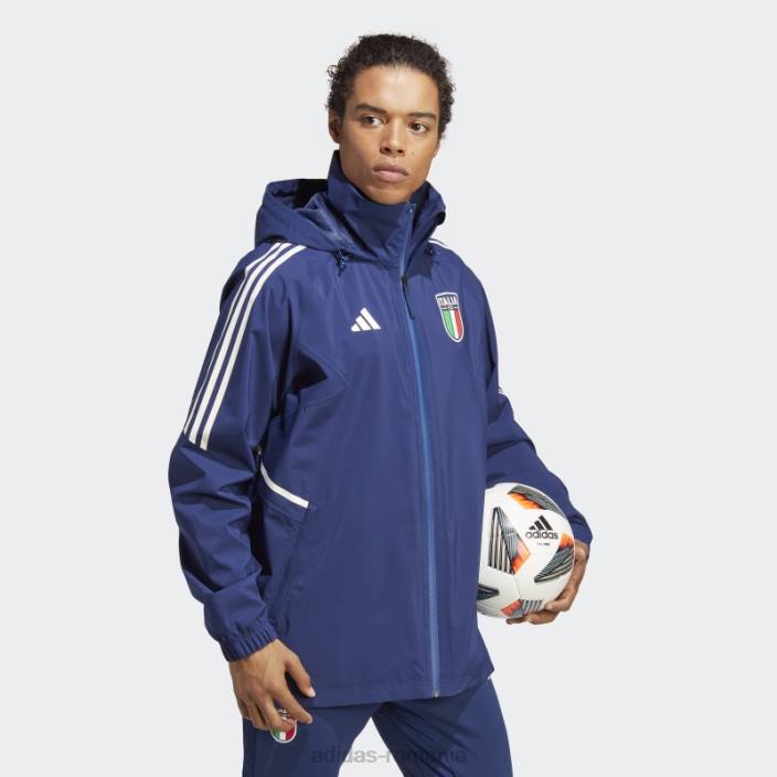 Adidas albastru închis italia condivo 23 jachetă de ploaie adidas bărbați albastru inchis 2JBN14259