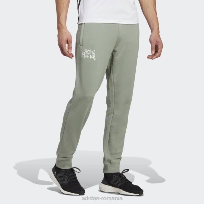 Adidas argintiu verde fc bayern chinese story pantaloni bărbați verde argintiu 2JBN14326
