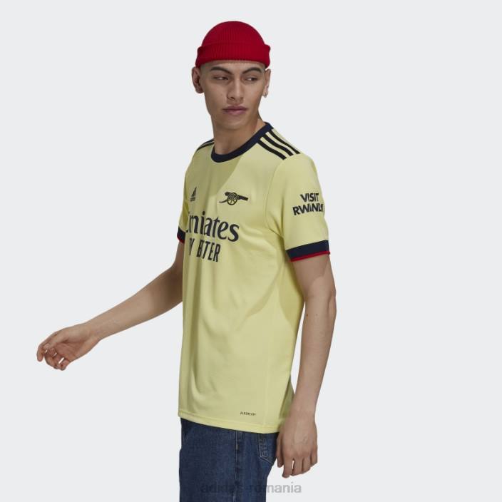 Adidas arsenal 21/22 deplasare tricou perla citrin bărbați citrin perlat 2JBN14791