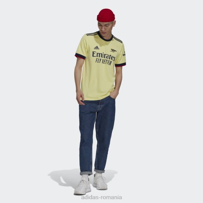 Adidas arsenal 21/22 deplasare tricou perla citrin bărbați citrin perlat 2JBN14791