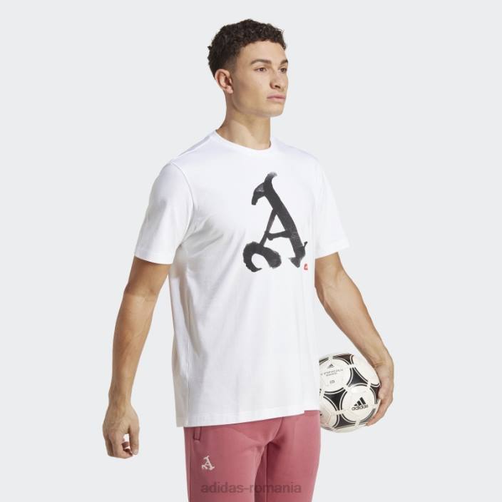 Adidas arsenal chinese story tricou alb adidas bărbați alb 2JBN14040