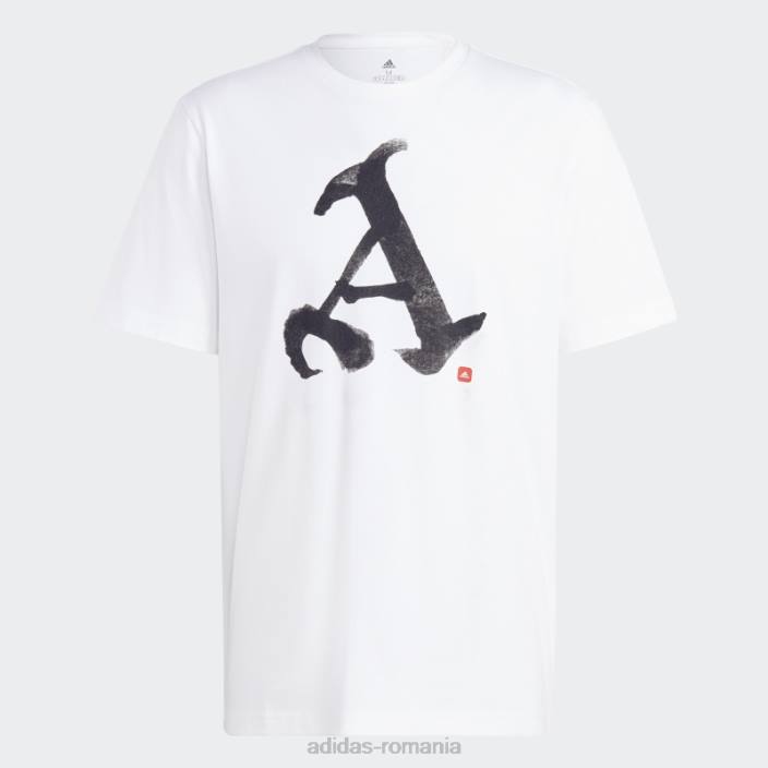 Adidas arsenal chinese story tricou alb adidas bărbați alb 2JBN14040