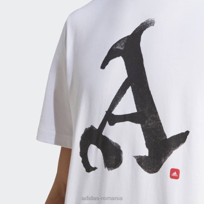 Adidas arsenal chinese story tricou alb adidas bărbați alb 2JBN14040