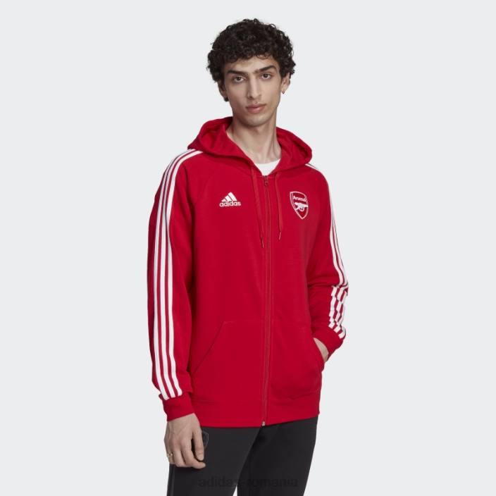 Adidas arsenal dna 3-stripes cu fermoar complet adidas stacojiu bărbați stacojiu 2JBN1512
