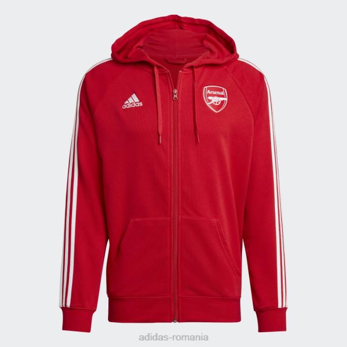 Adidas arsenal dna 3-stripes cu fermoar complet adidas stacojiu bărbați stacojiu 2JBN1512