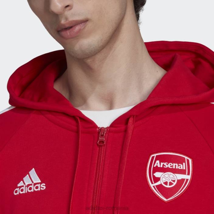 Adidas arsenal dna 3-stripes cu fermoar complet adidas stacojiu bărbați stacojiu 2JBN1512