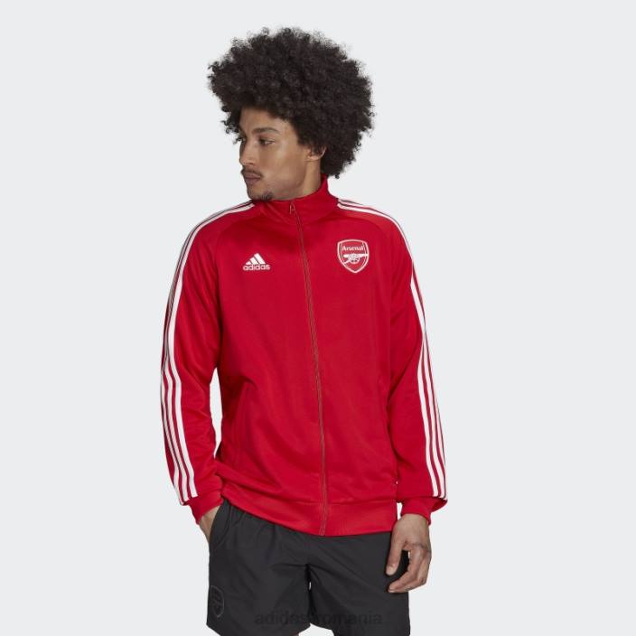 Adidas arsenal dna 3-stripes track top scarlet adidas bărbați stacojiu 2JBN14202