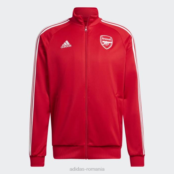 Adidas arsenal dna 3-stripes track top scarlet adidas bărbați stacojiu 2JBN14202