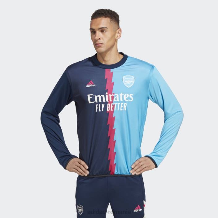 Adidas arsenal pre-meci cald top bleumarin bărbați bleumarin/magenta real/sky rush 2JBN14162