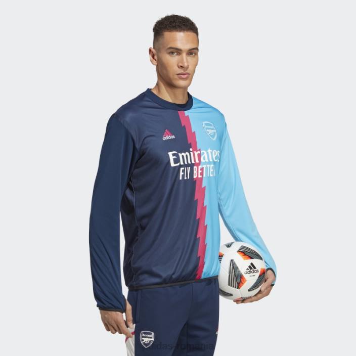 Adidas arsenal pre-meci cald top bleumarin bărbați bleumarin/magenta real/sky rush 2JBN14162