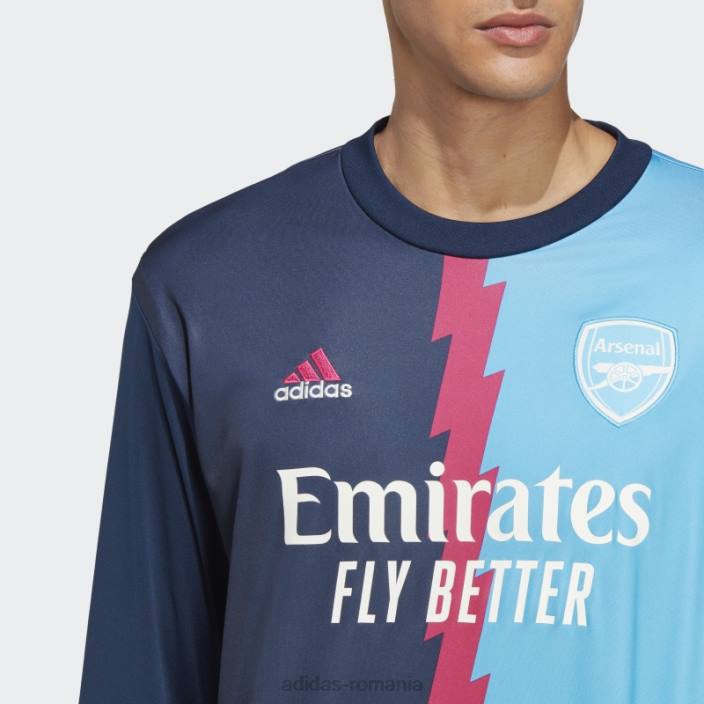 Adidas arsenal pre-meci cald top bleumarin bărbați bleumarin/magenta real/sky rush 2JBN14162