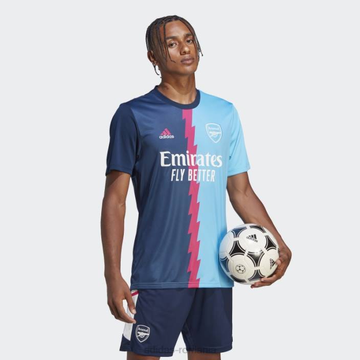 Adidas arsenal tricou pre-meci bleumarin bărbați bleumarin/magenta real/sky rush 2JBN5575