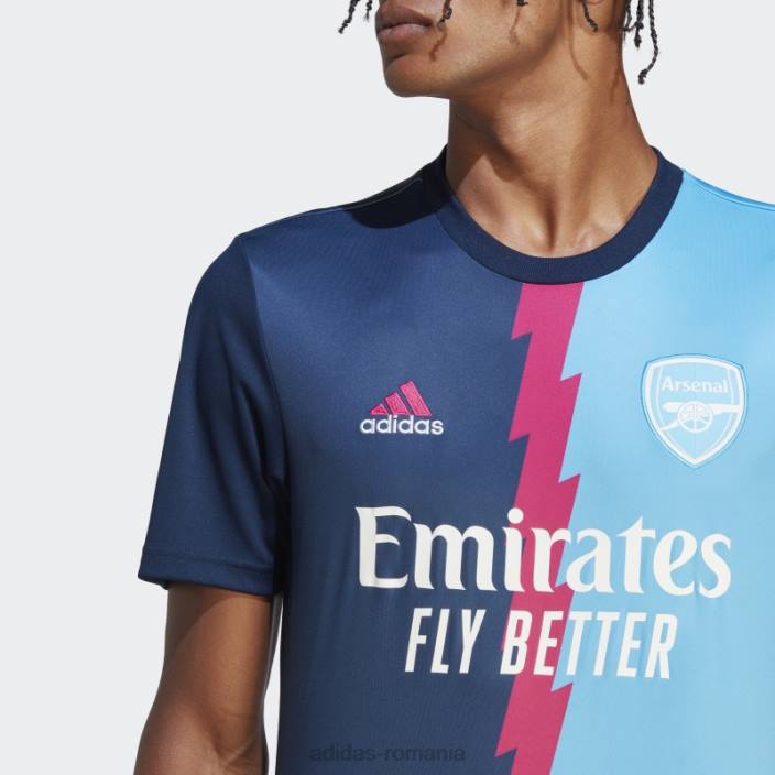 Adidas arsenal tricou pre-meci bleumarin bărbați bleumarin/magenta real/sky rush 2JBN5575