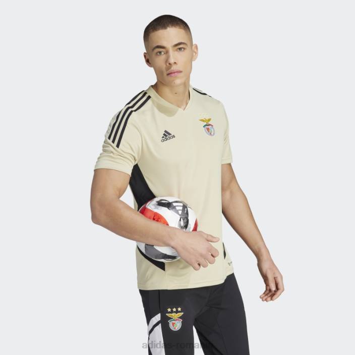 Adidas benfica condivo tricou de antrenament nisip bej adidas bărbați bej nisipos 2JBN14364