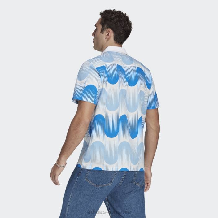 Adidas camasa iconica spania bahia albastru deschis bărbați bahia albastru deschis/albastru strălucitor 2JBN7322