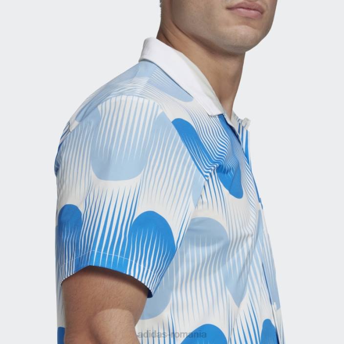 Adidas camasa iconica spania bahia albastru deschis bărbați bahia albastru deschis/albastru strălucitor 2JBN7322