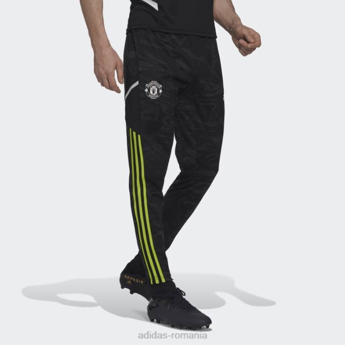 Adidas carbon manchester united condivo 22 pantaloni de antrenament adidas bărbați carbon/negru 2JBN13857