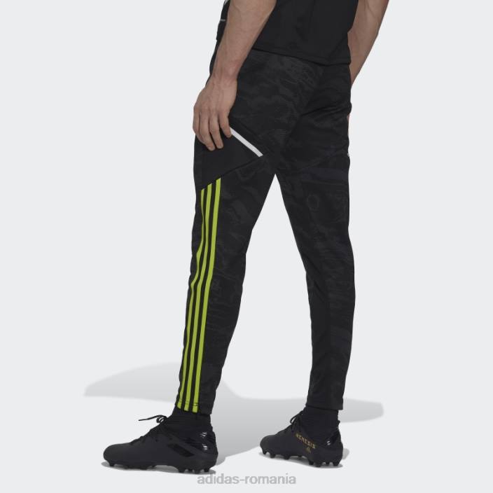 Adidas carbon manchester united condivo 22 pantaloni de antrenament adidas bărbați carbon/negru 2JBN13857