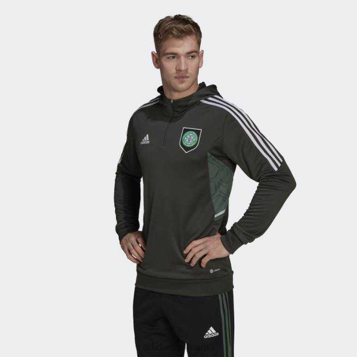 Adidas celtic fc condivo 22 hooded track top earth bărbați Pământ 2JBN13400