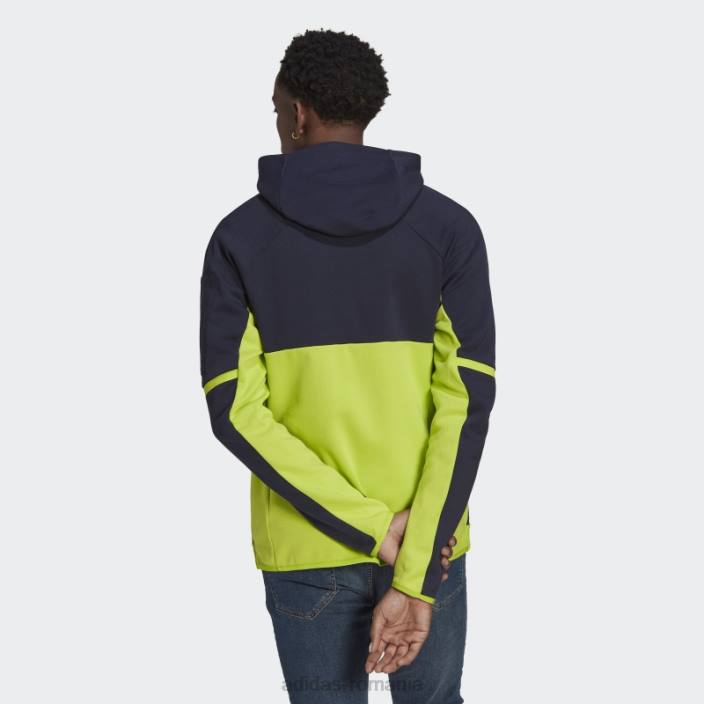 Adidas cerneală jachetă imnul manchester united bărbați cerneală/slime 2JBN14005