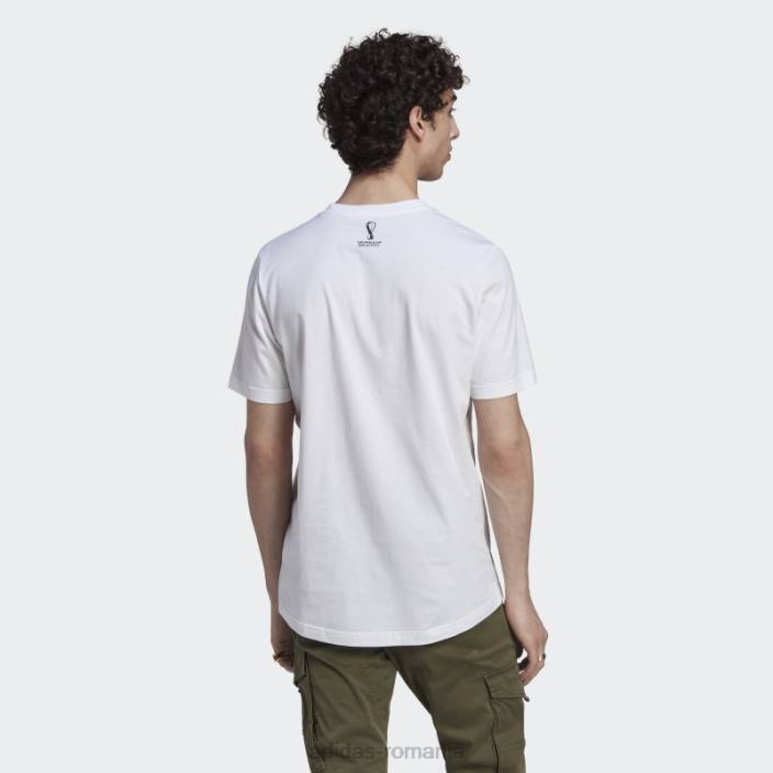 Adidas cupa mondială fifa 2022 germania tricou modă albă bărbați alb 2JBN7158