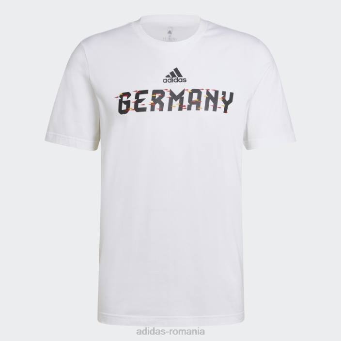 Adidas cupa mondială fifa 2022 germania tricou modă albă bărbați alb 2JBN7158